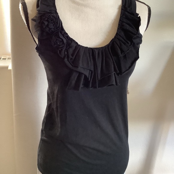 J.CREW BLACK SCOOP TANK TOP - Picture 2 of 6